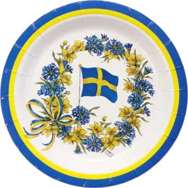 Tallerkener Sm&aring; Det Svenske Flag
