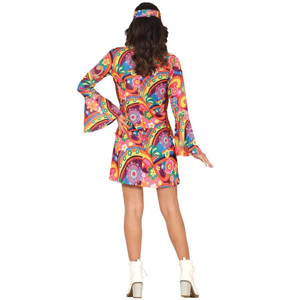 Kostume Hippie Kjole og Pandebånd