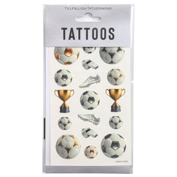 Midlertidige Tatoveringer Fodbold 17-pak