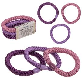 H&aring;relastikker Lilla Farvemix 3-pak