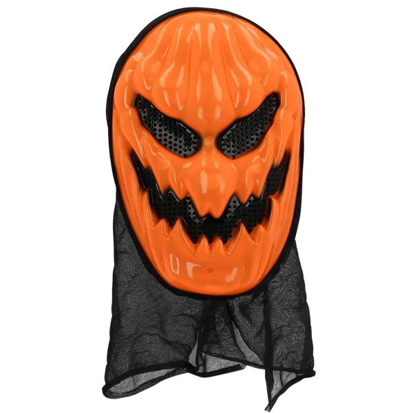 Heldækkende Maske med Græskaransigt