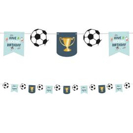 Flagguirlande Fodbold F&oslash;dselsdagsfest 6 m