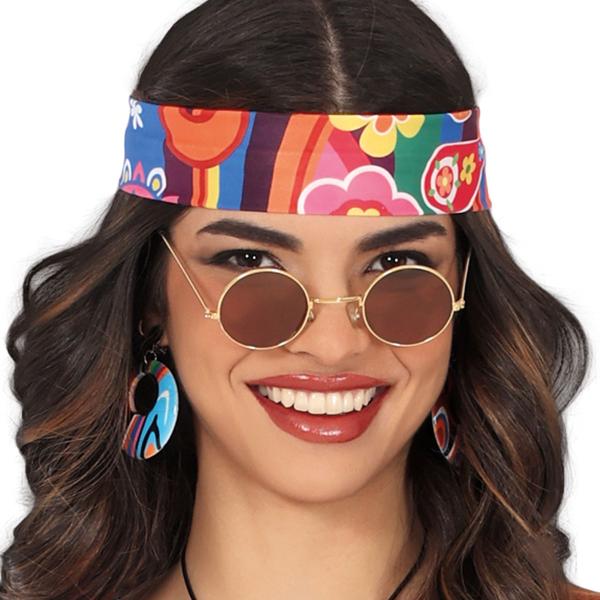 Kostume Hippie Kjole og Pandebånd