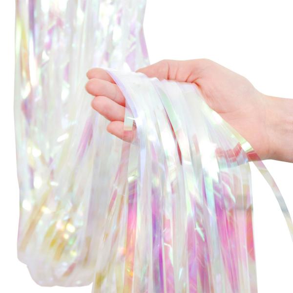 Dørforhæng Iriserende Hvid