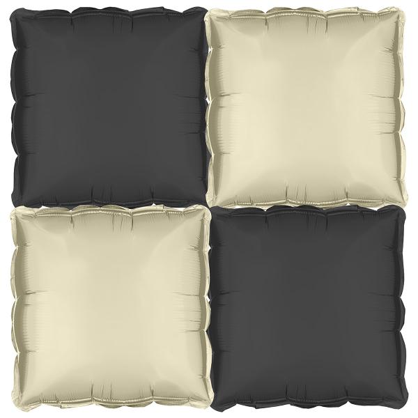 Pudeballoner Sort/Beige 4-pak