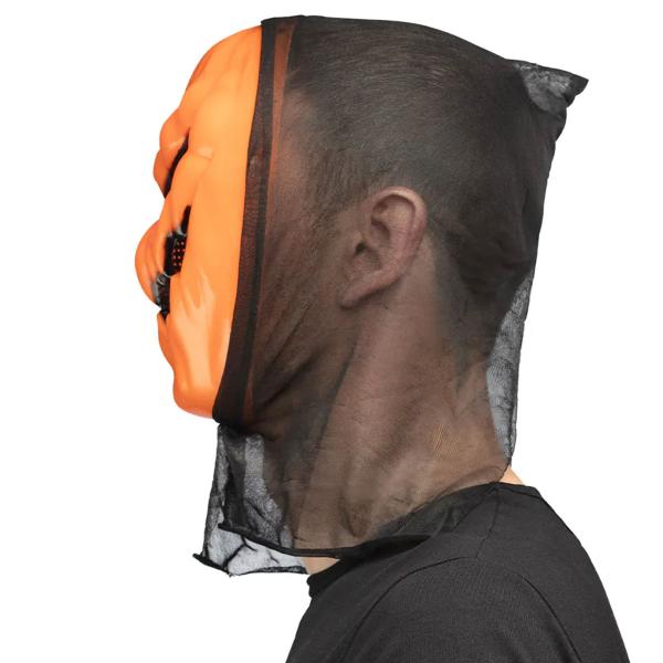 Heldækkende Maske med Græskaransigt