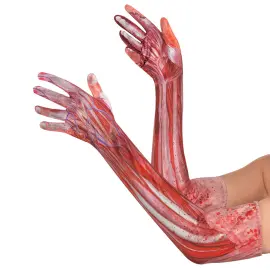 Arme med Revet Hud Handsker