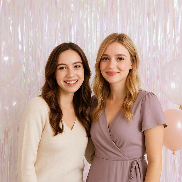 Dørforhæng Iriserende Hvid