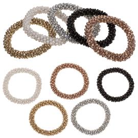 H&aring;relastik med Skimrende Perler