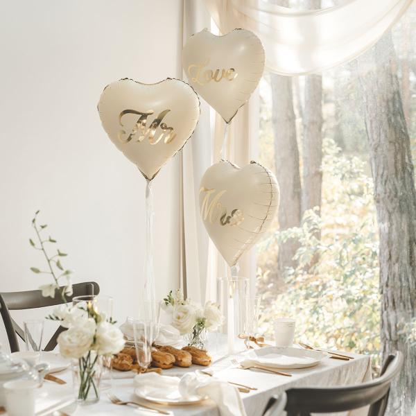 Folieballon Hjerte Love 35 cm