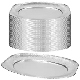 Ovale Serveringsfade Aluminium 50-pak