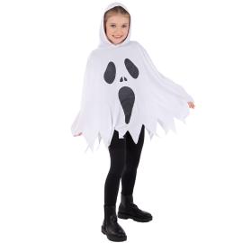 Hvid Spøgelsesponcho til Børn