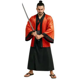 Kostume Samurai Kimono R&oslash;d