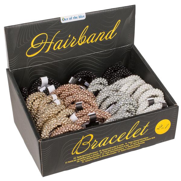Hårelastik med Skimrende Perler