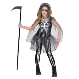 Manden med Leen Skeletkjole Børn