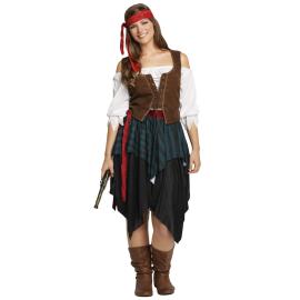 Piratkostume Caribbean Lady