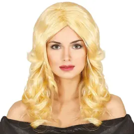 Blond Paryk med Kr&oslash;ller