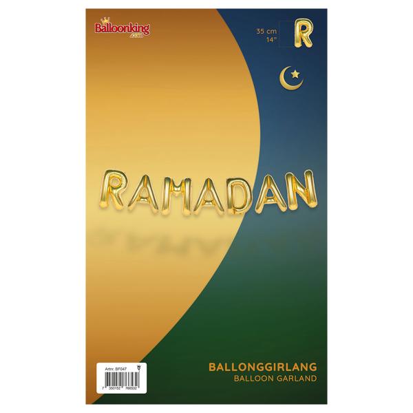 Ramadan Ballonguirlande Guld