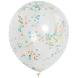 Konfettiballoner Regnbuefarver