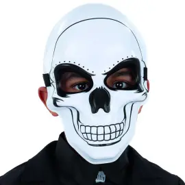 Hvid D&oslash;dningehovedmaske B&oslash;rn