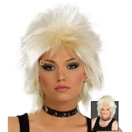 80'er Rockidol Blond Paryk