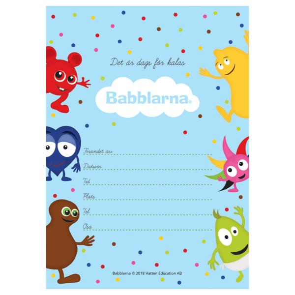 Babblarna Invitationskort