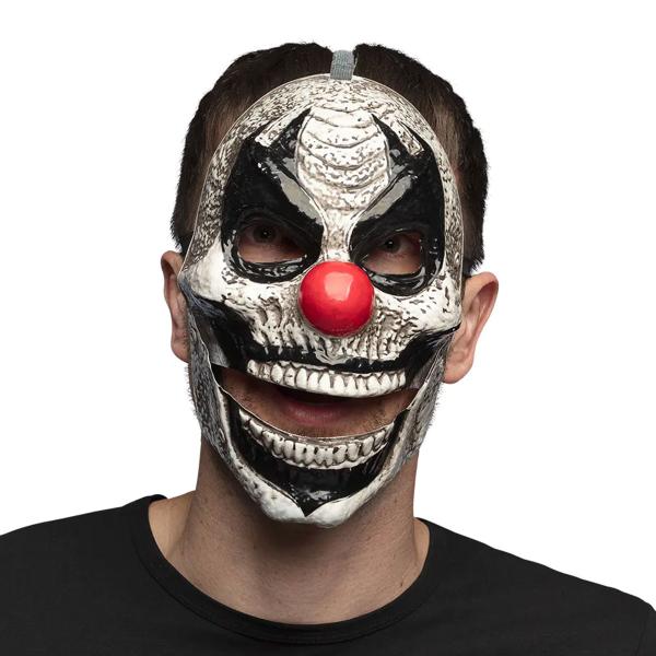 Uhyggelig Klovnemaske med Bevægelig Kæbe
