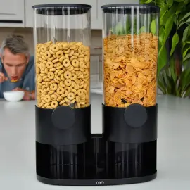 Dobbelt Flingdispenser Sort