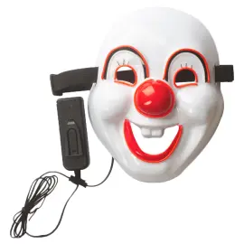 Blinkende LED-Maske Klovn