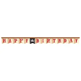 Happy Birthday Guirlande Pirate Treasure