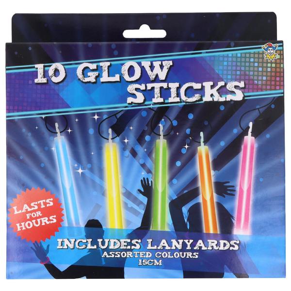 Glowsticks Lysstave Farvemix 10-pak