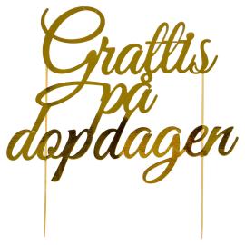 Grattis På Dopdagen Kagepynt