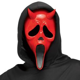Ghostface Maske Dj&aelig;vel R&oslash;d