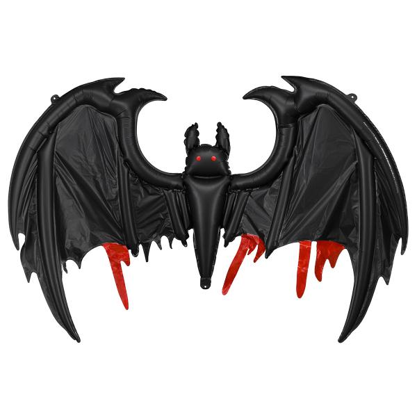 Folieballon Flagermus Sort