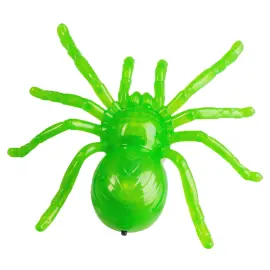 Grøn Edderkop LED Vinduesdekoration