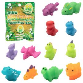 Squishy Dinosaurer Samlerfigurer 2-pak