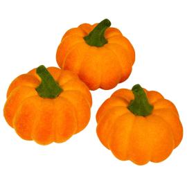 Græskar Dekoration Orange 3-pak