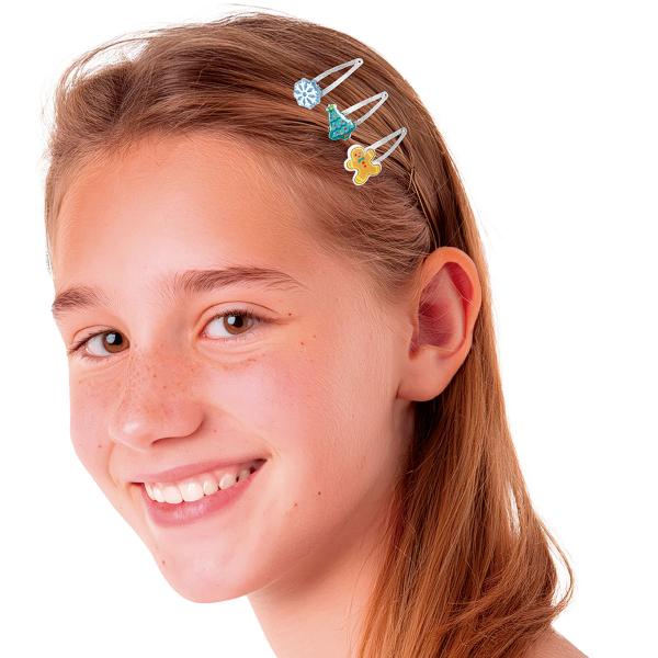 Hårklemmer med Julemotiv 6-pak