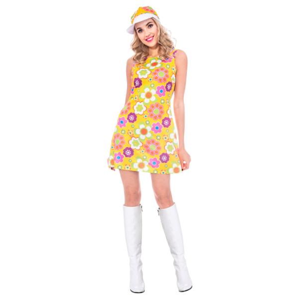60'er Flower Power Kjole