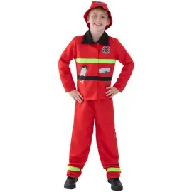 Rød Brandmandskostume Børn