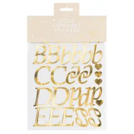 Stickers Alfabetet Guld