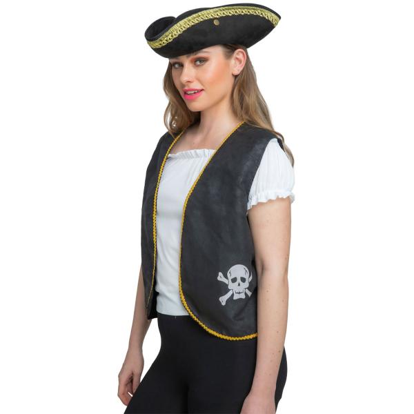 Piratvest Sort