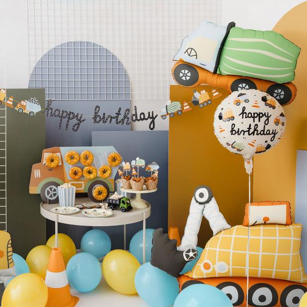 Folieballon Betonblanderbil 81 x 48 cm