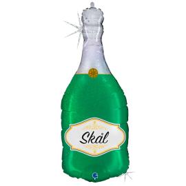 Folieballon Champagneflaske Skål