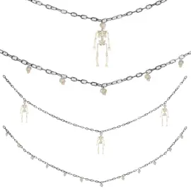 Hængende Kæde med Skelet eller Dødningehoveder