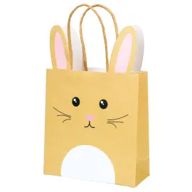 Gavepose Kanin Kraftpapir 12x6x15 cm