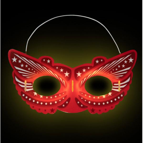 Glow Maske Sommerfugl Børn