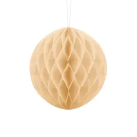 H&aelig;ngende Honeycomb Lys Lys Cremefarvet 20 cm