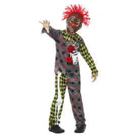Klovnekostume med Maske Deluxe Børn