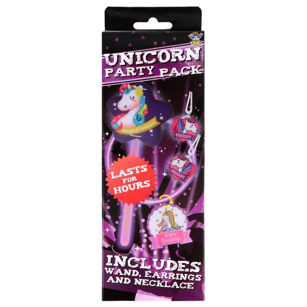 Selvlysende Unicorn Party Pack 19-pak